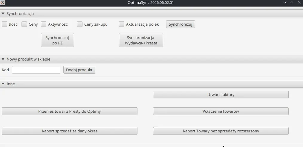 Zrzut ekranu realizacji GStech – optimasync